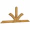 Ekena Millwork Richland Rough Sawn Timber Gable Bracket, Western Red Cedar, 72"W x 27"H x 2"D x 4"F, 9/12 Pitch GBW072X27X0204RIC00RWR - alternate 5